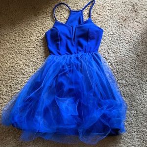 Royal blue homecoming dress